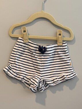 Sammy + Nat Girls Blue Striped Shorts - Size 5 - Like New!